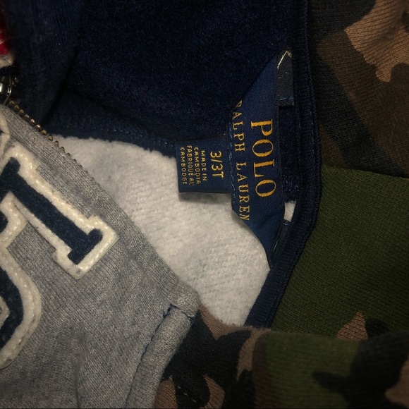 𝅺Ralph Lauren polo camo hoodie jacket hoody size 3T toddler kid - Picture 5 of 5